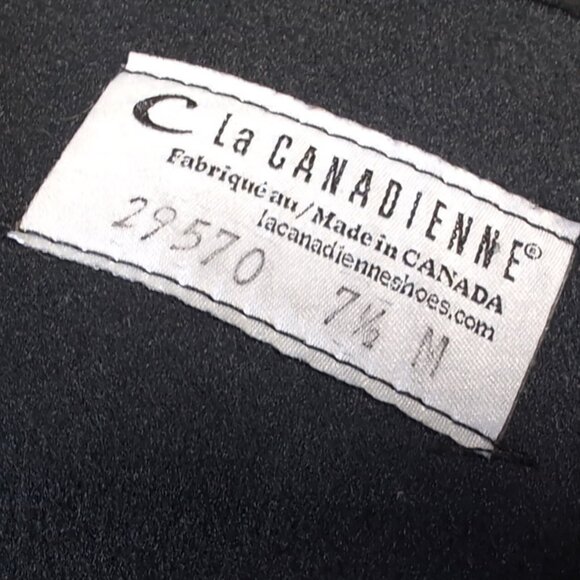 La Canadienne Boots Domenic Women's Heeled Black Suede Boots SZ 7.5 - Picture 8 of 9